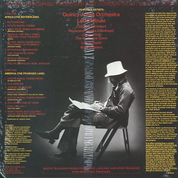 Quincy Jones - Roots: The Saga Of An American Family (1977 ORIGINAL PRESS) (orig. press)