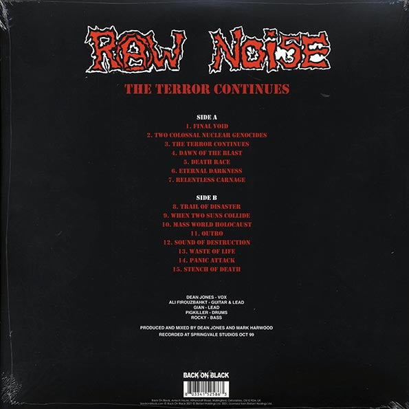 Raw Noise - The Terror Continues (ltd. ed.) (red vinyl)