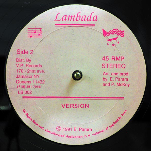 Red Dragon - Bow Cat; Version  /  Version 2 (rhythm: "Answer AKA Never Let Go") (orig. press)