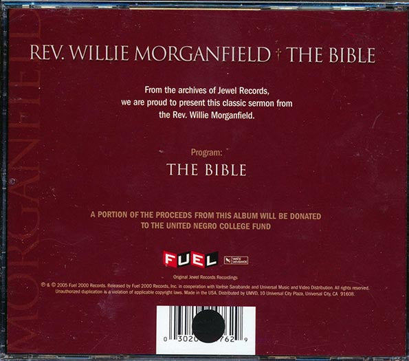 Reverand Willie Morganfield - The Bible (marked/ltd stock)