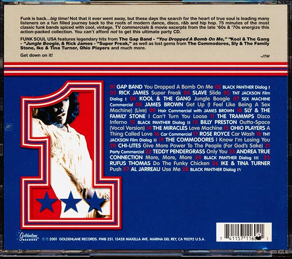 Rick James, Kool & The Gang, Sly & The Family Stone, Slave, Etc. - Funk Soul USA: Featuring 75 Minutes Of Essential Funked Up Classics (28 tracks) (marked/ltd stock) CD