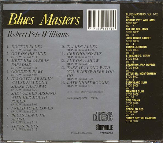 Robert Pete Williams - Blues Masters Volume 1