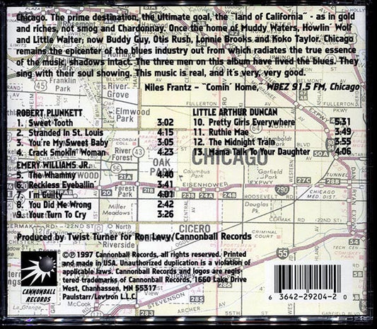 Robert Plunkett, Emery Williams Jr., Little Arthur Duncan - Blues Across America: The Chicago Scene