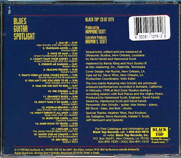 Robert Ward, Earl King, Snooks Eaglin, Etc. - Blues Guitar Spotlight