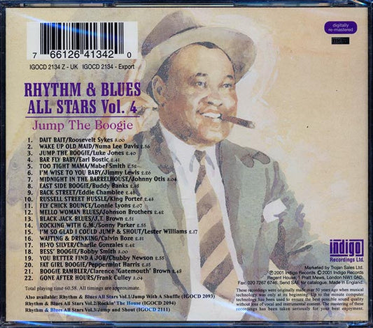 Roosevelt Sykes, Lester Williams, Johnny Otis, Etc. - Rhythm & Blues All Stars Volume 4: Jump The Boogie (22 tracks)