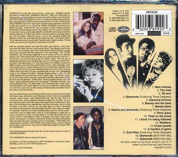 Roy Budd - Diamonds Original Motion Picture Soundtrack