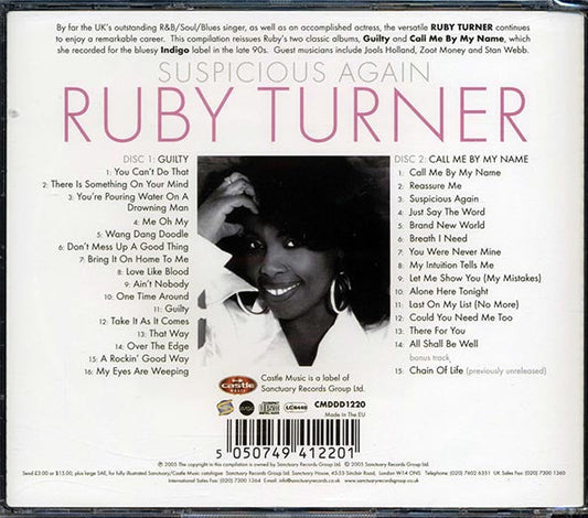 Ruby Turner - Suspicious Again: The Indigo Sessions 1996-98 (31 tracks) (2xCD)