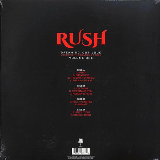 Rush - Dreaming Out Loud Volume 1: Wisconsin Broadcast 1994 (2xLP)