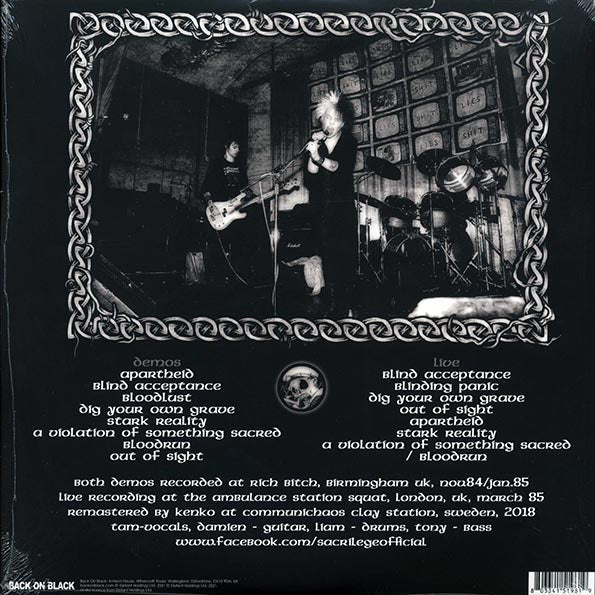 Sacrilege - Ambulance Station Squat, London, 1985 + The First & Second Demos (ltd. ed.) (splatter vinyl)