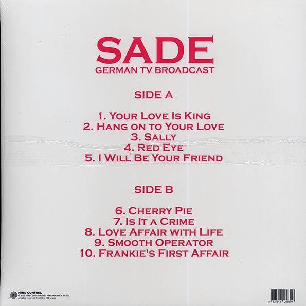 Sade - German TV Broadcast
