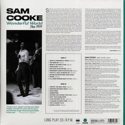 Sam Cooke - Wonderful World: The Hits (20 tracks) (ltd. ed.) (180g) (yellow vinyl)