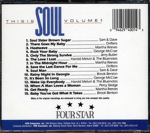 Sam & Dave, The Drifters, Jerry Butler, Etc. - This Is Soul Volume 1