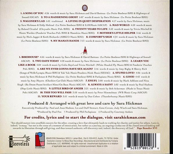 Sara Hickman - Motherlode (20 tracks) (2xCD) (deluxe 3-fold digipak)