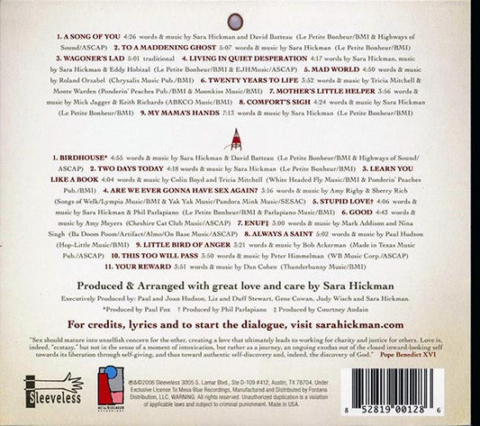 Sara Hickman - Motherlode (20 tracks) (2xCD) (deluxe 3-fold digipak)
