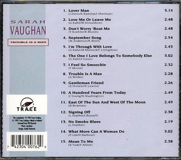 Sarah Vaughan - Trouble Is A Man