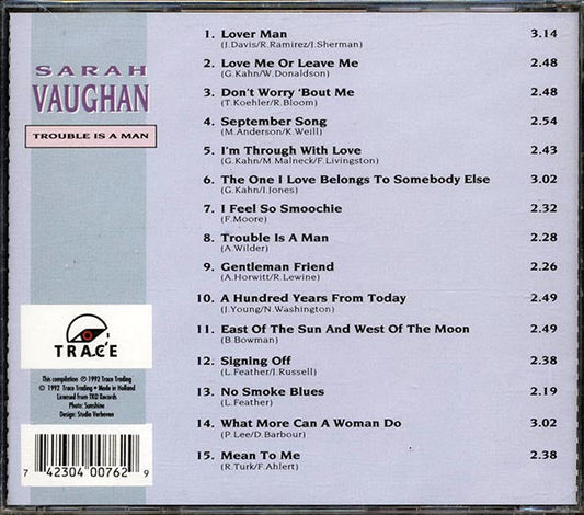 Sarah Vaughan - Trouble Is A Man
