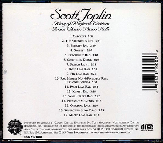 Scott Joplin - King Of Ragtime Writers