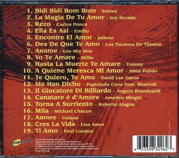 Selena, Jon Secada, Carlos Ponce, Etc. - Ti Amo 1999: Love, Latino Style