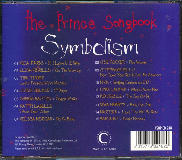 Sheena Easton, Patti LaBelle, Cyndi Lauper, Joe Cocker, Bangles, Kid Creole, Etc. - Symbolism: The Prince Songbook