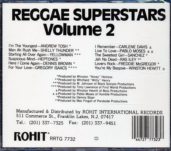 Shelly Thunder, Pablo Moses, Gregory Isaacs, Etc. - Reggae Superstars Volume 2