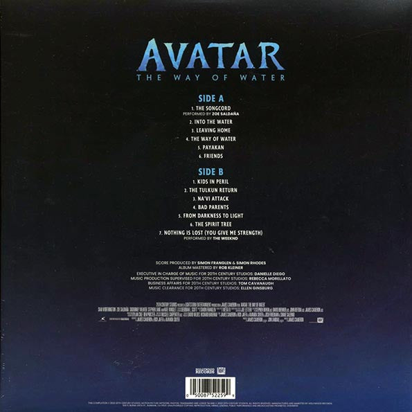 Simon Franglen - Avatar: The Way Of Water, Music From The Original Motion Picture (colored vinyl)