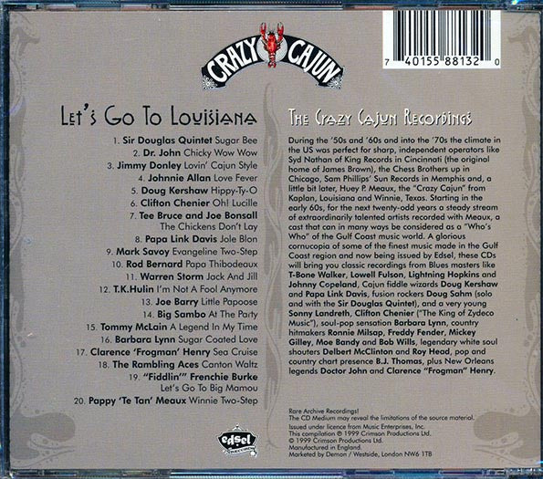 Sir Douglas Quintet, Dr. John, Jimmy Donley, Etc. - Let's Go To Louisiana: The Crazy Cajun Recordings (20 tracks)