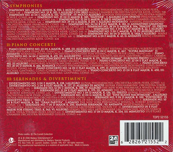 Slovak Philharmonic Orchestra, Stutgart Chamber Orchestra, Leningrad Soloists, Etc. - The Best Of Mozart: 250th Anniversary (31 tracks) (3xCD) (deluxe 3-fold digipak)