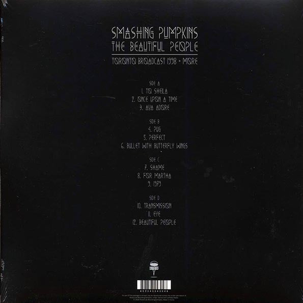 Smashing Pumpkins - The Beautiful People: Toronto Broadcast 1998 + More (2xLP)