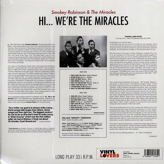 Smokey Robinson & The Miracles - Hi We're The Miracles (+5 bonus tracks) (ltd. ed.) (180g)