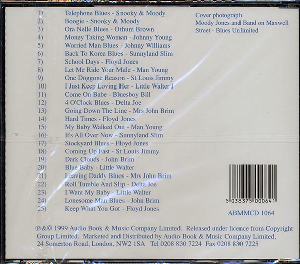 Snooky & Moody, Othum Brown, Johnny Young, Etc. - Chicago Down Home Blues Volume 1