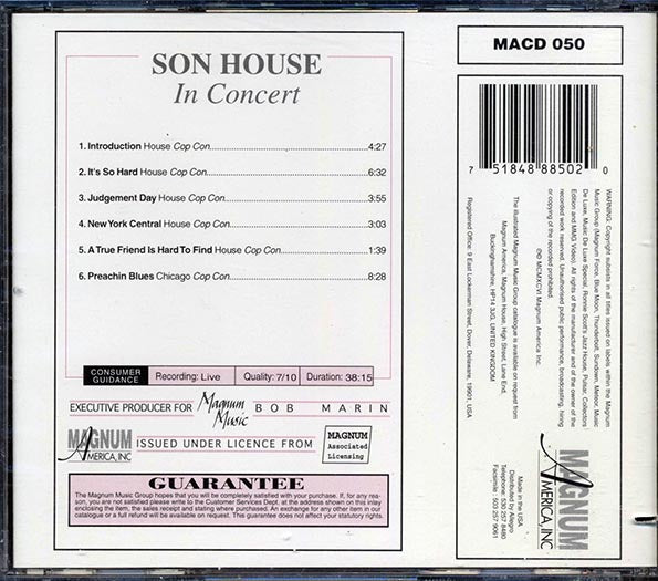 Son House - In Concert (marked/ltd stock)