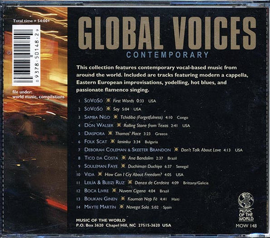 SoVoSo, Samba Ngo, Don Walser, Etc. - Global Voices: Contemporary