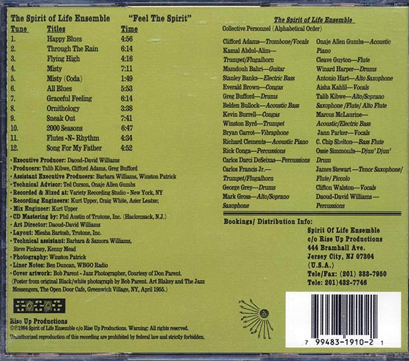 Spirit Of Life Ensemble - Feel The Spirit