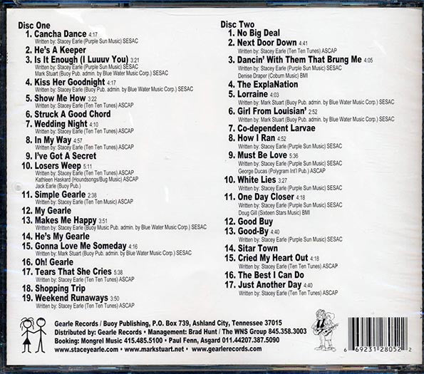 Stacey Earle, Mark Stuart - Must Be Live (36 tracks) (2xCD)