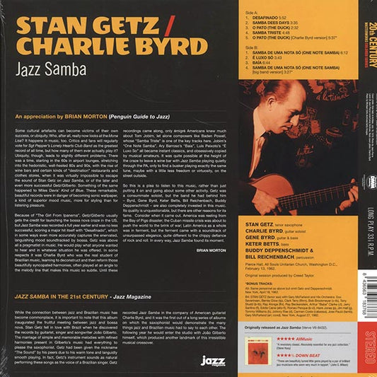 Stan Getz, Charlie Byrd - Jazz Samba (+2 bonus tracks) (ltd. ed.) (180g) (orange vinyl)