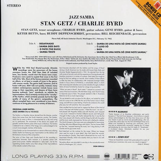 Stan Getz, Charlie Byrd - Jazz Samba (ltd. ed.) (180g) (incl. CD)