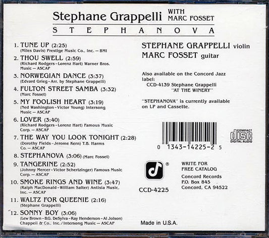 Stephane Grappelli, Mark Fosset - Stephanova (remastered)