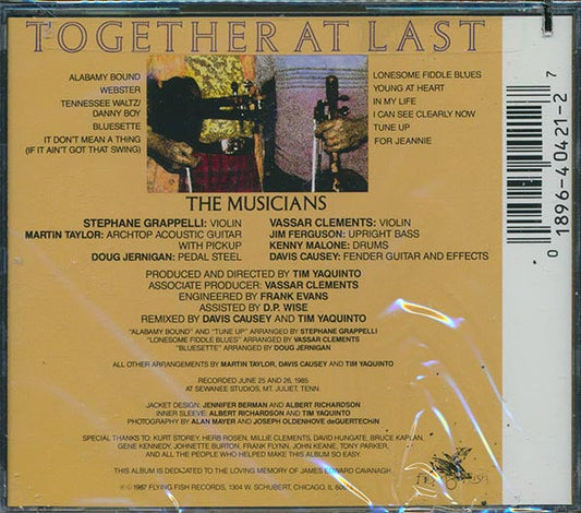 Stephane Grappelli, Vassar Clements - Together At Last