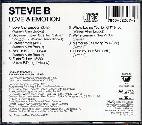 Stevie B - Love & Emotion