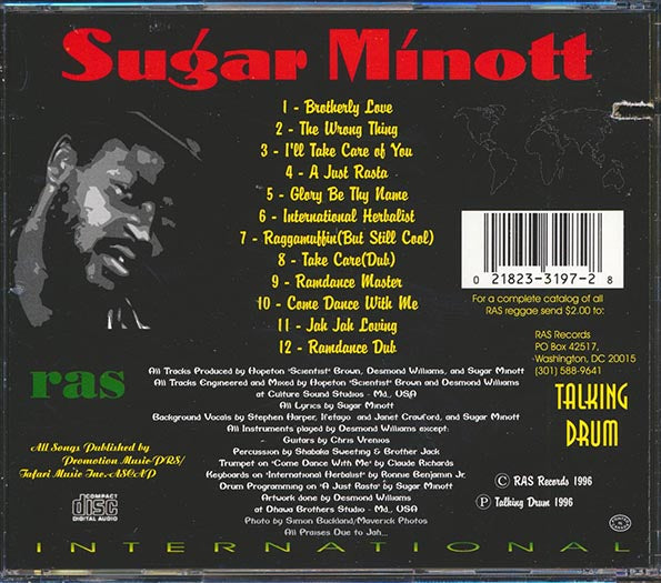 Sugar Minott - International (marked/ltd stock)