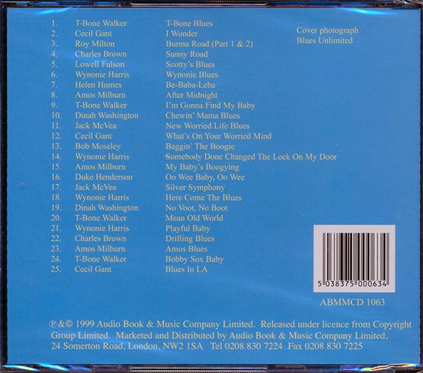 T-Bone Walker, Dinah Washington, Wynonie Harris, Etc. - California Blues (25 tracks)