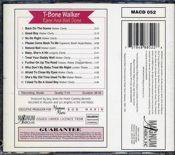 T-Bone Walker - Rare And Well Done