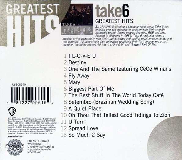 Take 6 - Greatest Hits