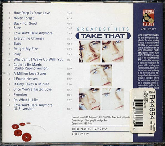 Take That - Greatest Hits (gold CD)