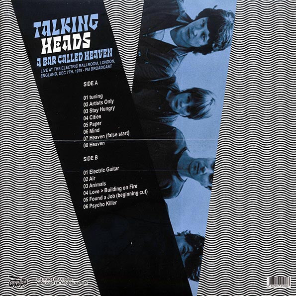 Talking Heads - A Bar Called Heaven: Live At The Electric Ballroom, London, England, Dec 7th 1979