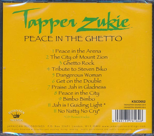 Tappa Zukie - Peace In The Ghetto
