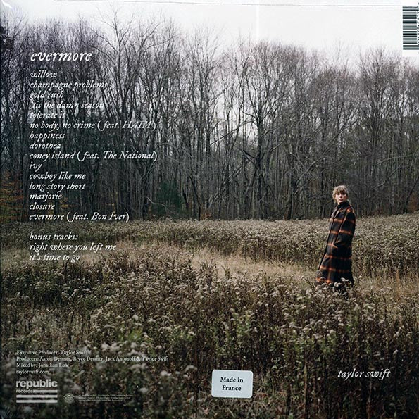 Taylor Swift - Evermore (+2 bonus tracks) (2xLP) (green vinyl)