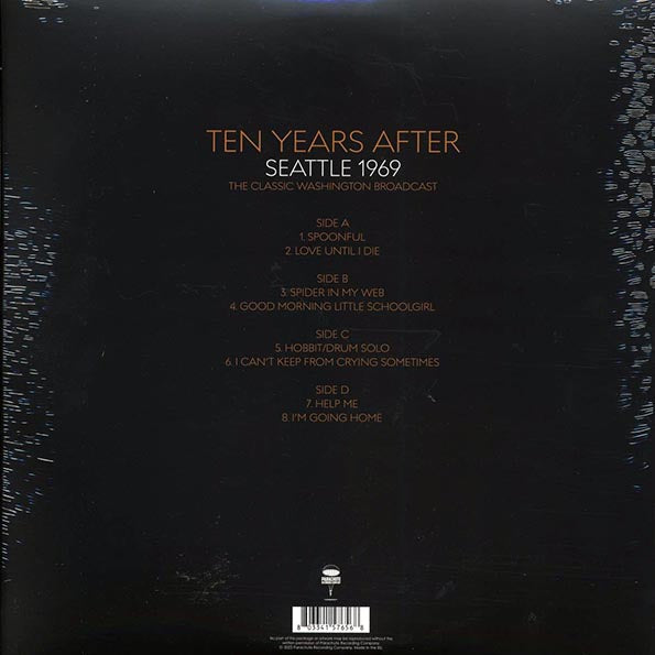 Ten Years After - Seattle 1969: The Classic Washington Broadcast (2xLP)