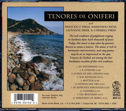 Tenores De Oniferi - Polyphonic Singing From Sardinia