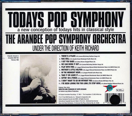 The Aranbee Pop Symphony Orchestra, Keith Richard - Todays Pop Symphony: A New Conception Of Todays Hits In Classical Style (+bonus track) (marked/ltd stock)